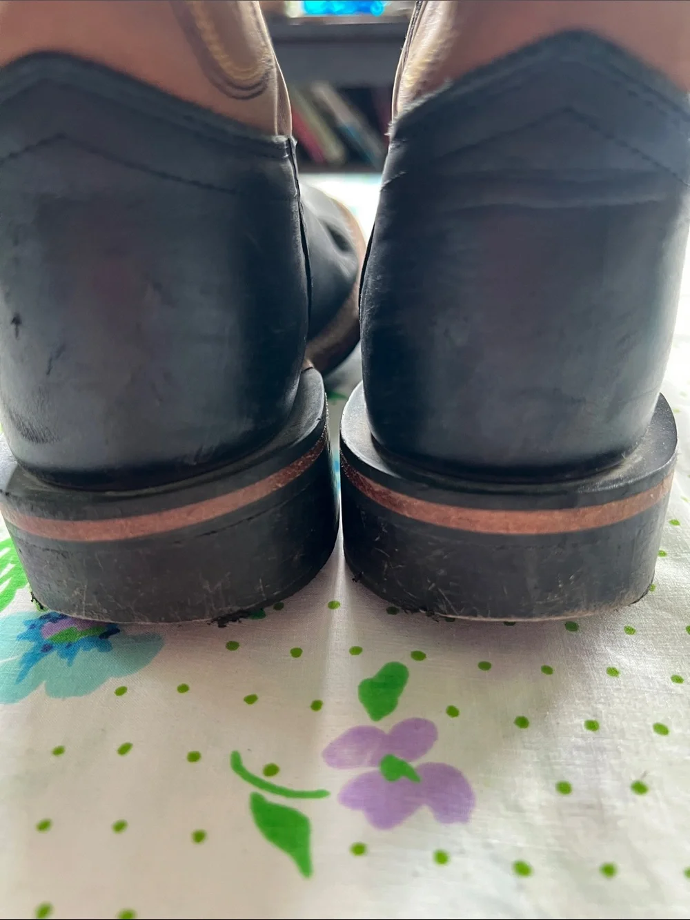 Cody James (?) Big Kids Cowboy Boots Two Tone - 3 - D